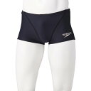 speedo (スピード) ジュニア水着 練習用 トレーニング用 スタックターンズジュニアボックス ブラック×ターコイズ 140cm 水泳 男子 ボーイズ ST...