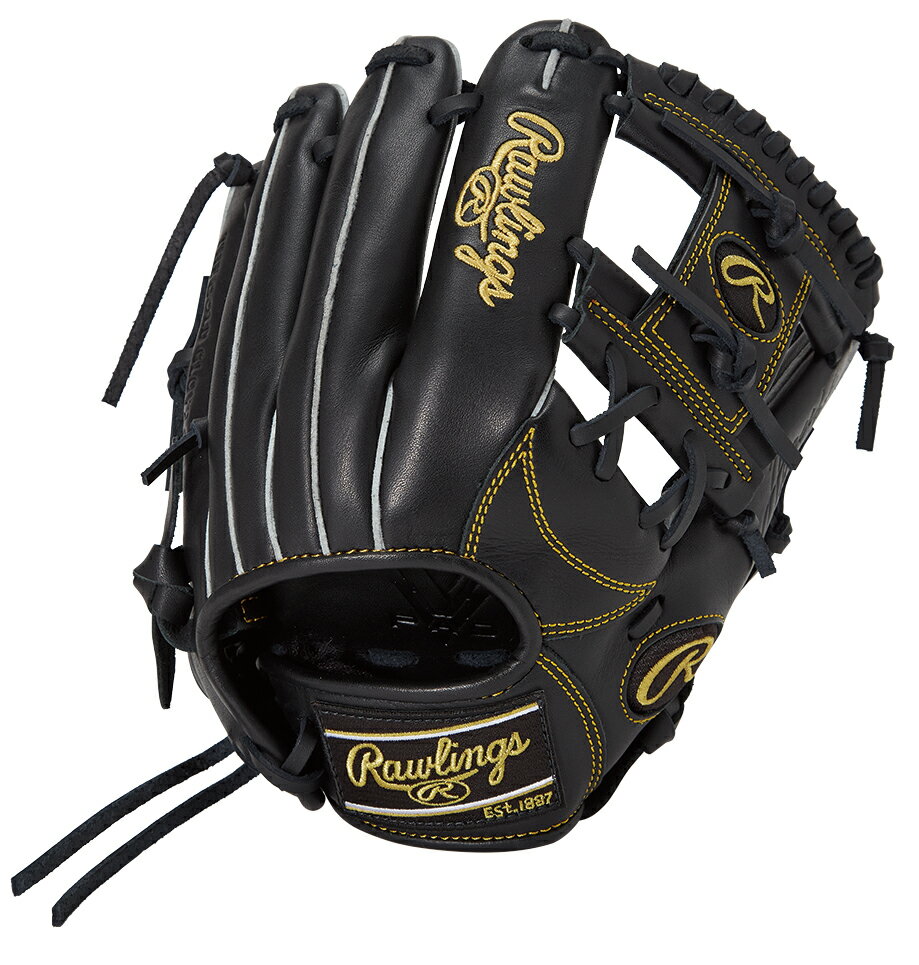 ローリングス (Rawlings) 野球 少年軟式グローブ グラブ HYPER TECH R9 SERIES ハイパーテック オールラウンド用 ジュニア (25aw) ブラック サイズM RH用 左投げ用あり GJ5FR9G9M-B