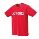 ヨネックス (Yonex) バドミントン トレーニングウエア 半袖Tシャツ サンセットレッド サイズS-L シンプル 16501-496