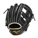 ミズノ (MIZUNO) 野球 軟式グローブ ミズノプロ 長岡秀樹モデル 内野手用 (24aw) ブラック×ブロンド サイズ10 1AJGR91713-0980