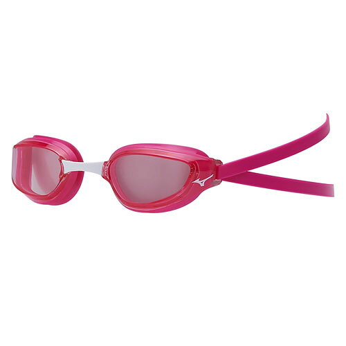 競泳用ゴーグル クッションカーブレンズ FINA（国際水泳連盟）承認済 曇り止め加工・UVカット 【カラー】ライトピンク 【鼻ベルト】5サイズ（XS、S、M、L、X）交換式 【素材】 クッション：スチレン系エラストマー ベルト：スチレン系エ...