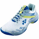 ヨネックス (Yonex) バドミントンシューズ パワークッションカスケードアクセルスリム スモークブルー×ホワイト 26.5cm 2E SHBCA1S-574