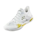 ヨネックス (Yonex) バドミントンシューズ パワークッション エクリプション Z ホワイト×ゴールド 25.0cm 3E SHBELZ3M-532