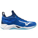 【決算特別価格】ミズノ (MIZUNO) バレーボールシューズ ウエーブディメンション (24aw) ブルー 22.5-26.0cm V1GA224076