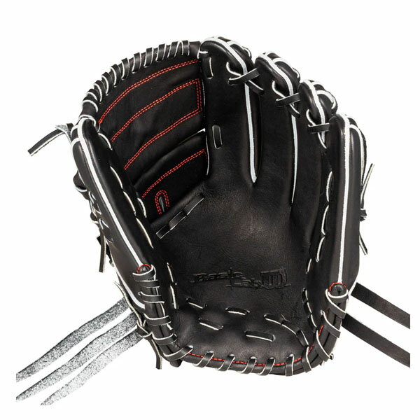 ウィルソン (wilson) 野球 軟式グローブ Basic Lab DUAL 投手用 D1型 ブラック WBW101155【KS】【SALE】