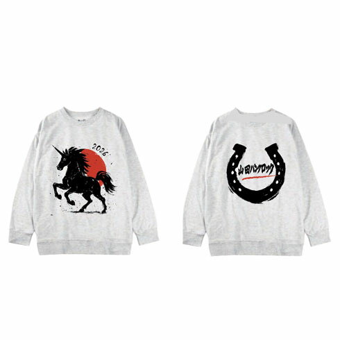 【予約】2026年1月上旬入荷予定 山田パンクロック ランニングウエア BIGシルエット スウェットシャツ 2..