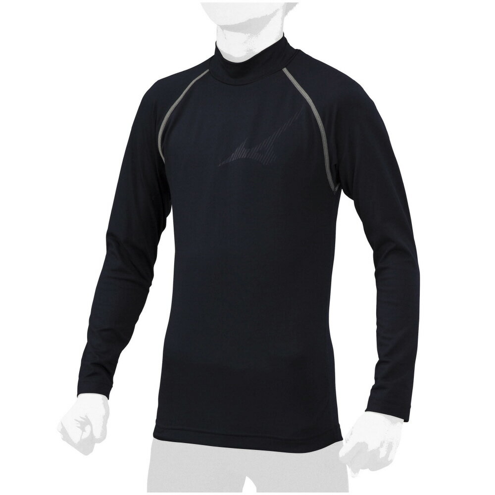 ミズノ (MIZUNO) 少年野球 ベースボールウエア 裏起毛アンダーシャツ ハイネック 長袖 ジュニア (25aw)..