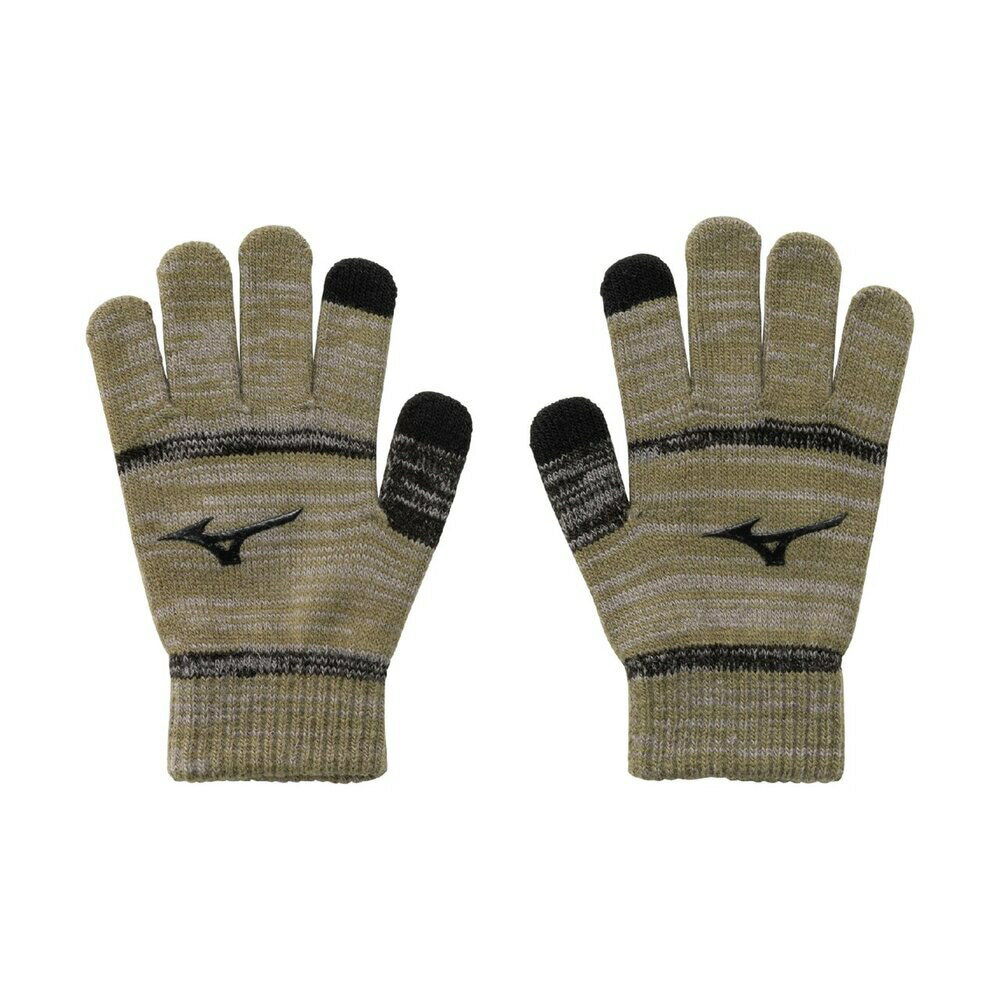 ミズノ (MIZUNO) 少年野球 ベースボール 小物 アクセサリー ニット手袋 子供用 ジュニア用 ユニセック..