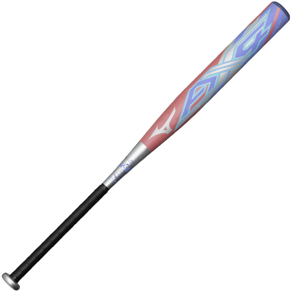 ミズノ (MIZUNO) 一般ソフトボール バット ミズノプロ AX4 3号 ゴムボール用 FRP製バット (25aw) コーラル×シルバー 84cm/680g ミドルバランス 1CJFS32884-6403