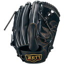 ゼット (ZETT) 一般野球 硬式用グローブ グラブ プロステイタス 投手用 ピッチャー用 (25aw) ナイトブラック サイズ4 BPROG411G-1900N