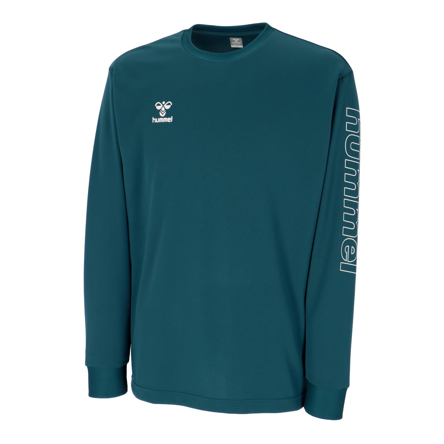 ヒュンメル (hummel) ハンドボールウェア トレーニングウエア スポーツウエア プラクティスロングスリーブシャツ プラシャツ 長袖Tシャツ メンズ (25aw) アトランティックG S-XO HAPB7040-567