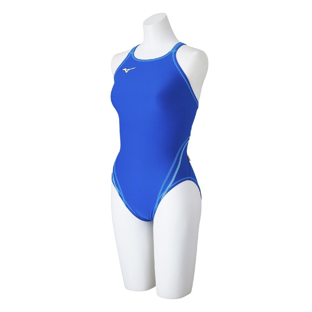 ミズノ (MIZUNO) 水泳 競泳 練習用水着 タフスーツ エクサースーツ ミディアムカット レディース (26ss) ブルー×サックス XS-M N2MAC26227 返品交換不可【SALE】【SS2609】