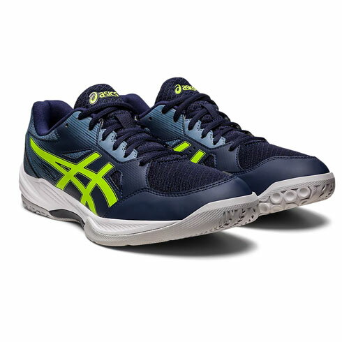 アシックス (Asics) ハンドボールシューズ インドアシューズ 屋内用 GEL-TASK 3 メンズ Midnight/Hazard Green ネイビー ブルー スタン..