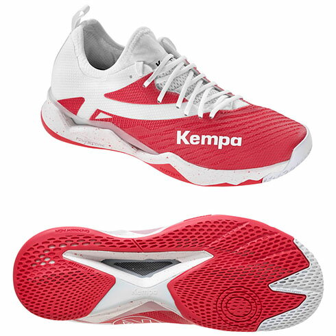 ケンパ (Kempa) ハンドボールシューズ WING LIGHT2.0 WOMEN ウィングライト2.0レディース 室内用 (2023) ホワイト×レッド 200853007