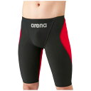 アリーナ (arena) メンズ競泳用布帛水着 FINA承認モデル WA承認 アクアフォースフュージョントライ ハーフスパッツ ブラック×レッド ARN1011...