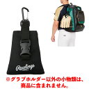 ローリングス (Rawlings) 野球 グラブホルダー 収納 (23aw) ブラック 20×13cm カラビナ付き 乾燥剤付き EAOL13F04