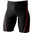 speedo (スピード) 水着 メンズジャマー ブラック×レッド スパッツ 4分丈 SF62015V-RV 店頭展示品 箱なし 返品交換不可【SS2506】(4)