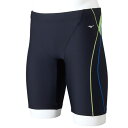 ミズノ (Mizuno) メンズ フィットネス水着 アクアフィットネス用 ハーフスパッツ 中当て付 (23aw) ブラック×ライム N2JBA10193 箱なし 返品交換不可【SS2403】【SS2506】(4)