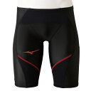 ミズノ (Mizuno) メンズ 競泳練習用水着 FG-I ハーフスパッツ (19aw) ブラック×レッド トレーニング N2MB957796 箱なし 返品交換不可(4)