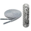 ミズノ (MIZUNO) サッカー 靴ひも ZERO GLIDE ゼログライド シューレース 平型 幅4mm 紐 靴紐 ほどけにくい (21ss) シルバー P1GZ202111(4)