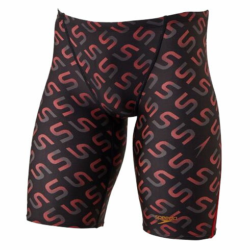 スピード (speedo) 競泳水着 フレックスシグマカイジャマー3 メンズ ブラック×レッド FINA承認 スパッ..