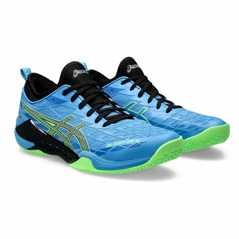 å asics ϥɥܡ ɥ塼 BLAST FF 3 ֥饹  ˥å 24ss ֥롼 WATERSCAPE/LIME BURST 1073A052-402