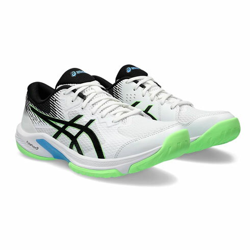 アシックス asics ハンドボール インドアシューズ BEYOND FF ビヨンド 屋内用 ユニセックス 24ss ホワイト WHITE/LIME BURST 1073A057-101