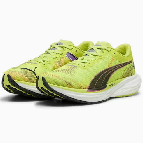 プーマ (PUMA) ランニングシューズ ディヴィエイト ニトロ 2 EKIDEN RUSH 駅伝 メンズ ライム×ブラック イエロー 38009601