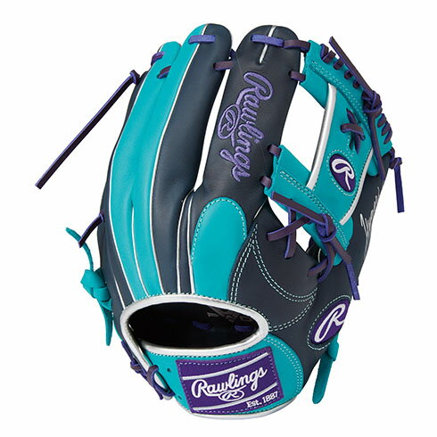 ローリングス (Rawlings) 野球 軟式グラブ グローブ HYPER TECH COLOR SYNC ハイパーテックカラー 内野手用 (24ss) ネイビー サイズ11.25 GR4HTCN62-NMGRN