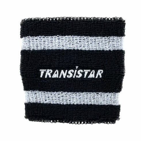 トランジスタ (TRANSISTAR) リストバンド2LINE ブラック 8cm×8cm HB23SE11-BLK