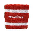 トランジスタ (TRANSISTAR) リストバンド2LINE レッド 8cm×8cm HB23SE11-RED