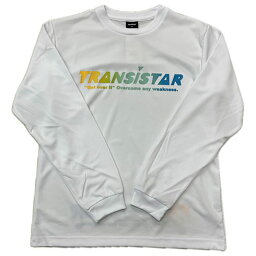 トランジスタ（TRANSISTAR）ハンドボールウエア プラシャツ プラクティスシャツ 長袖ドライTシャツ「Gradation」ホワイト×イエロー HB24TS04-WHTYEL