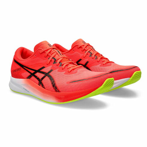 ASICS アシックス ランニングシューズ HYPER SPEED 3 ハイパースピード メンズ (24ss) レッド×ブラック ワイドラスト 部活 1011B702-600