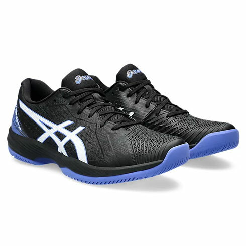 ASICS アシックス テニスシューズ SOLUTION SWIFT FF オールコート メンズ (24ss) Black/Sapphire スタンダードラスト 1041A298-003