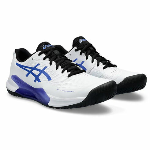 【取り寄せ】ASICS アシックス テニスシューズ GEL-CHALLENGER 14 オールコート メンズ (24ss) ホワイト×ブルー スタンダードラスト 1041A405-102