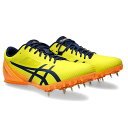 【取り寄せ】ASICS アシックス 陸上 スパイク シューズ HEATSPRINT 13 (24ss) イエロー Bright Yellow/Blue Expa...