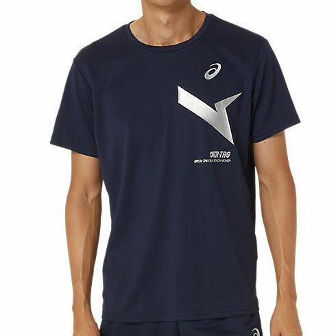 ASICS アシックス トレーニングウエア A-I-M ドライ半袖シャツ Tシャツ (24ss) ミッドナイト ネイビー 2031E555-400