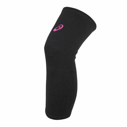 【取り寄せ】ASICS アシックス バレーボール VBニースリーブ ひざ メンズ サポーター (24ss) ブラック×ベリーピンク 3053A147-002