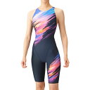 【決算特別価格】アリーナ (arena) レディース競泳用水着 WA承認 アクアレーシング ワンピーススパッツ (24ss) ネイビー×パープル ARN-406...