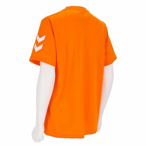 ヒュンメル (hummel) ハンドボール ウエア ドライTシャツ 半袖Tシャツ プラシャツ (24ss) ブライトオレンジ HAY2133-361 2