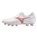 ミズノ (MIZUNO) サッカー スパイク モナルシーダNEO III WIDE PRO ユニセックス (24ss) ホワイトパール×レッド 3E相当 P1G...