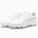 プーマ (PUMA) サッカー スパイク メンズ キング プロ HG ホワイト×シルバー 10787104