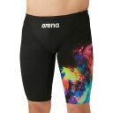アリーナ (arena) 競泳用水着 WA承認 レーシングスパッツ メンズ (24aw) ブラック×ピンク AS4FRC21M-BKPK 箱なし 店頭展示品 返品交換不可(4)