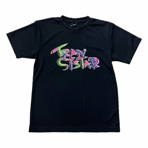 トランジスタ (TRANSISTAR) ハンドボール プラクティスシャツ プラシャツ 半袖ドライTシャツ「Graffiti」ブラック HB24TS06-BLK