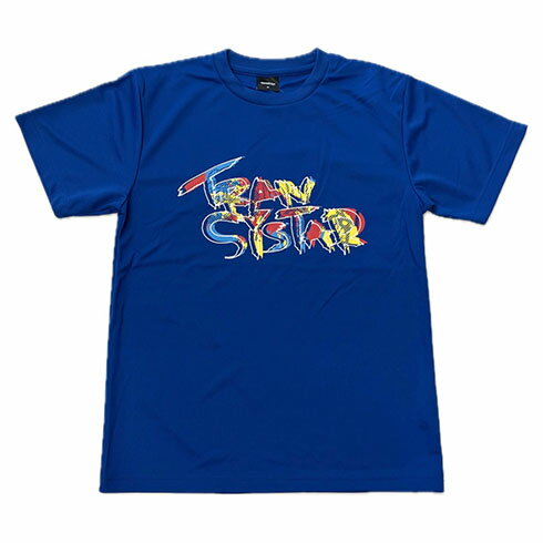 トランジスタ (TRANSISTAR) ハンドボール プラクティスシャツ プラシャツ 半袖ドライTシャツ「Graffiti」ブルー HB24TS06-BLU