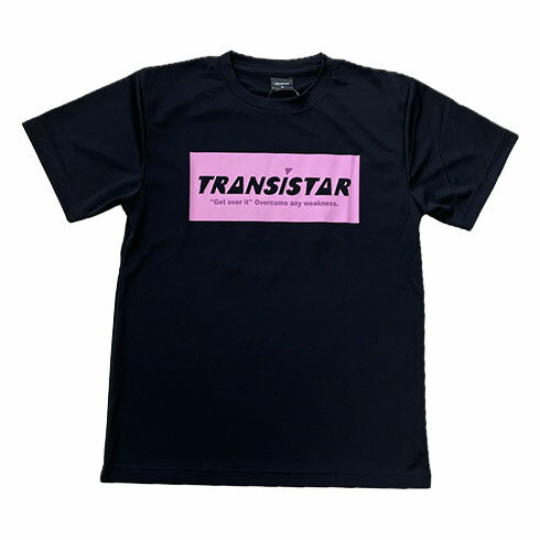 トランジスタ (TRANSISTAR) ハンドボール プラクティスシャツ プラシャツ 半袖ドライTシャツ「Avalanche」ブラック×ピンク HB24TS07-BLKPINK
