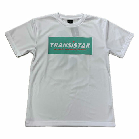 トランジスタ (TRANSISTAR) ハンドボール プラクティスシャツ プラシャツ 半袖ドライTシャツ「Avalanche」ホワイト×エメラルド HB24TS07-WHTEMD