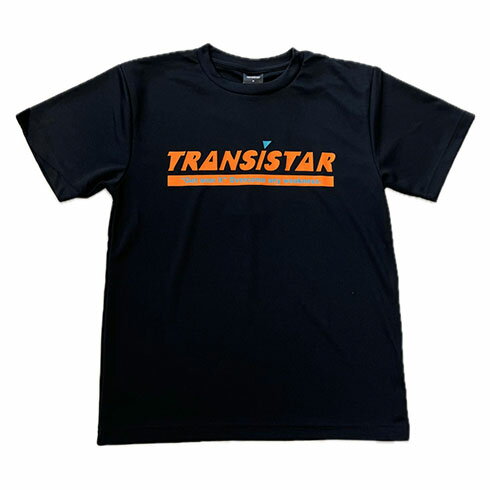 トランジスタ (TRANSISTAR) ハンドボール プラクティスシャツ プラシャツ 半袖ドライTシャツ「Fanatic」ブラック×オレンジ HB24TS08-BLKORE