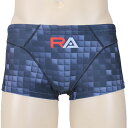 【決算特別価格】アールエー (RA) 競泳トレーニング 練習用 水着 メンズ ボックス (24aw) ブラック×グレー RA524-BCAME-BKGY 箱なし 返品交換不可(4)