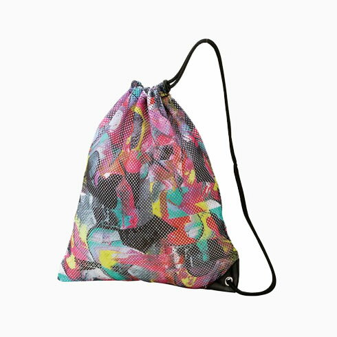 スピード (SPEEDO) 水泳用 プールバッグ スイミング ノベルティーメッシュバッグエム (24aw) ピンク×レモン SE22456-PL